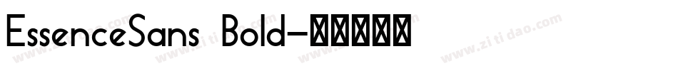 EssenceSans Bold字体转换
